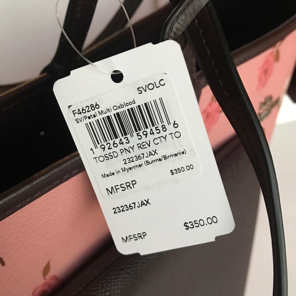 🌹🌸coach reversible tote shoulder bag/large - Picture 5 of 6